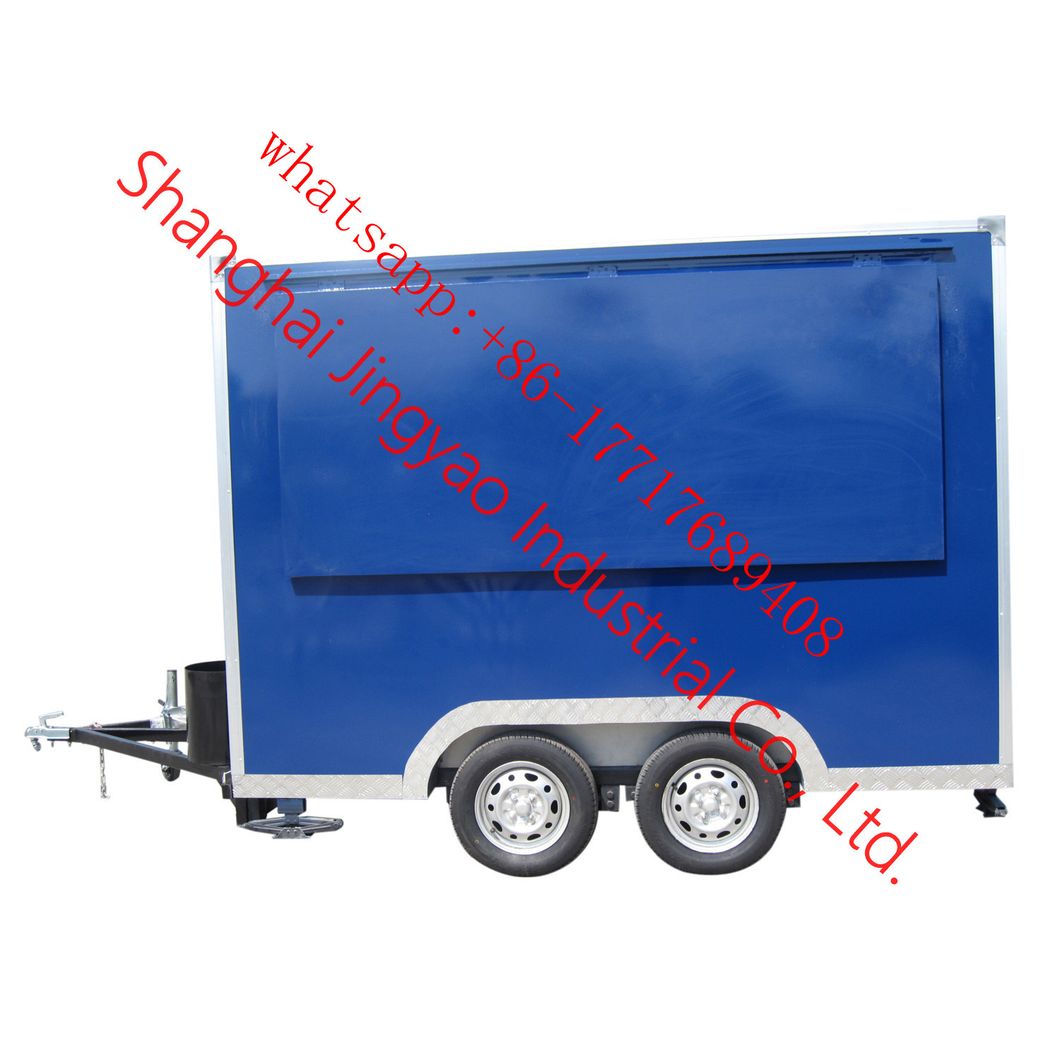 Best Selling Promotion Mobile Food Catering Van Truck Colorful Customized Designed Food Kiosk Trailer Fruit Juice Drinks Donut Crepes Snacks Folding Food Cart