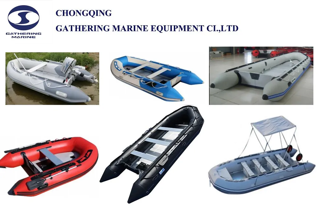 Inflatable Rubber Motor Boat with Outboard Engine Surfing Boat Aluminum Floor Multi-Functional Boat