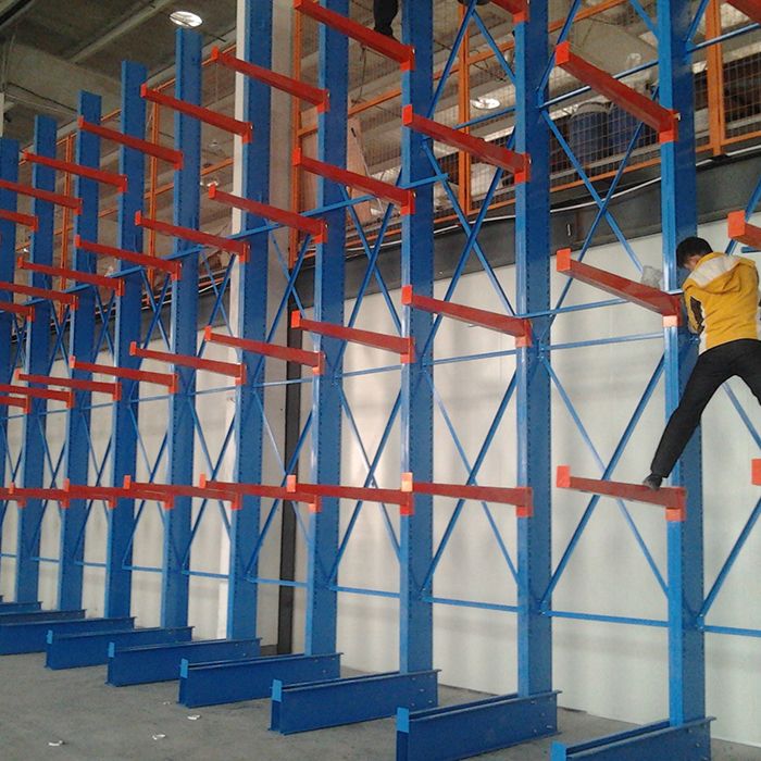 Galvanized or Powder Coated Single/ Double Sided Arm Cantilever Racking for Indoor /Outdoor Pipe /Longmaterial Storage Racks