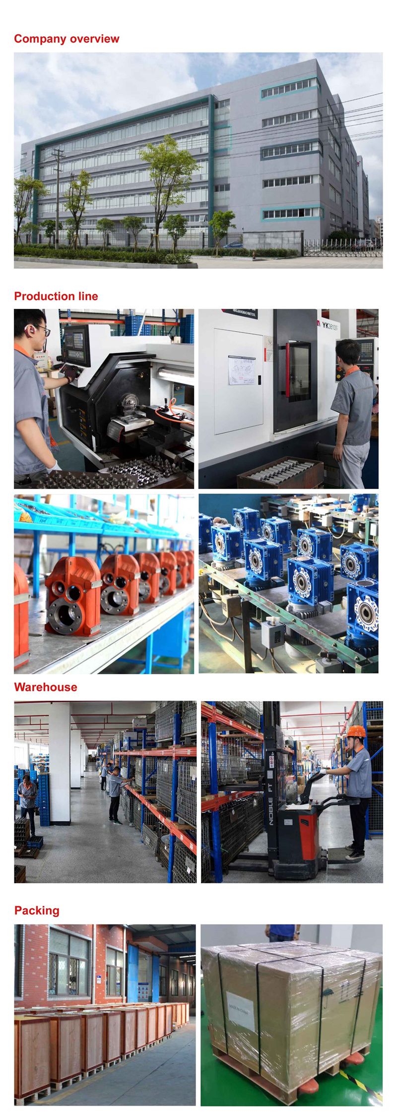 Two/Three Stage Parallel Shaft Helical Gear Reducer Gear Motor Gearbox for Crane Hoist