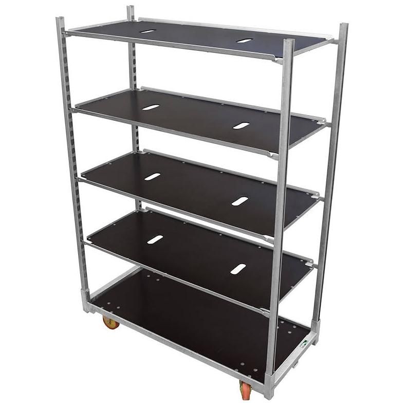 Galvanized Security Roll Cage Roll Container with Three Wire Mesh Sides and One Open Side