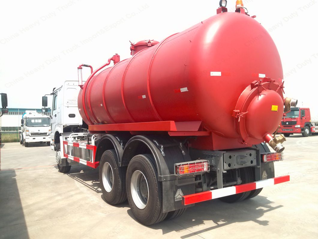 Sinotruck Suction-Type Sewer Scavenger 6cbm-16cbm Tanker Suction Sewage Truck