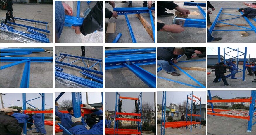 Warehouse Storage Pallet Racking with 10 Years of Warranty Time