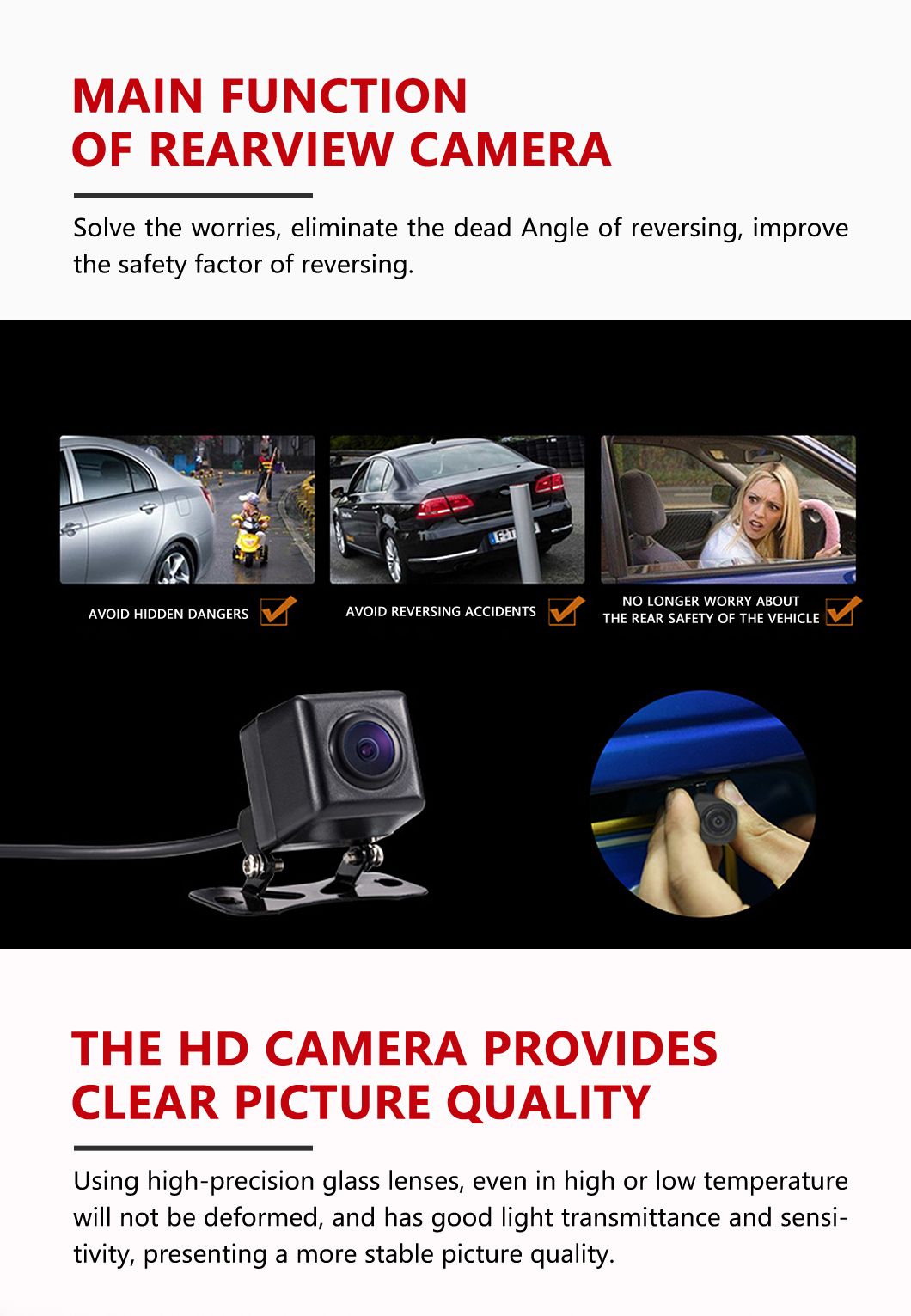 Original Waterproof Night Vision Car Rearview Backup Camera for Nissan X-Trail