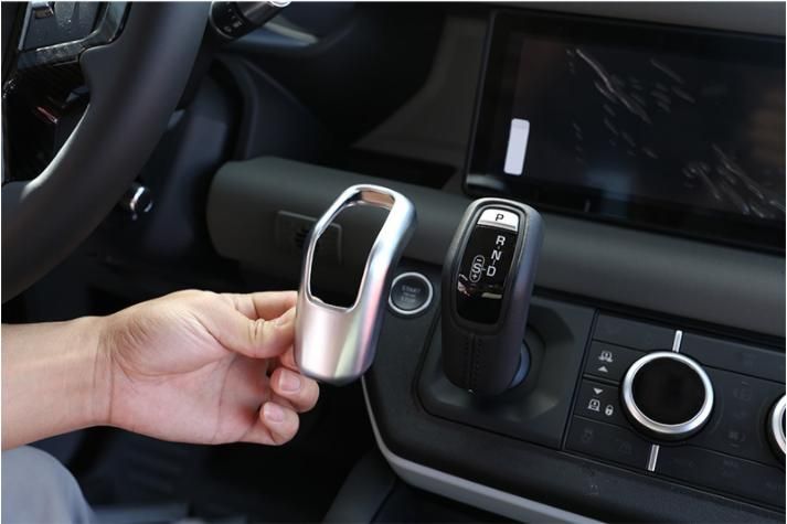 High Quality Defender 110 ABS PEARL CHROME Decoration Interior Accessories GEAR KNOB COVER