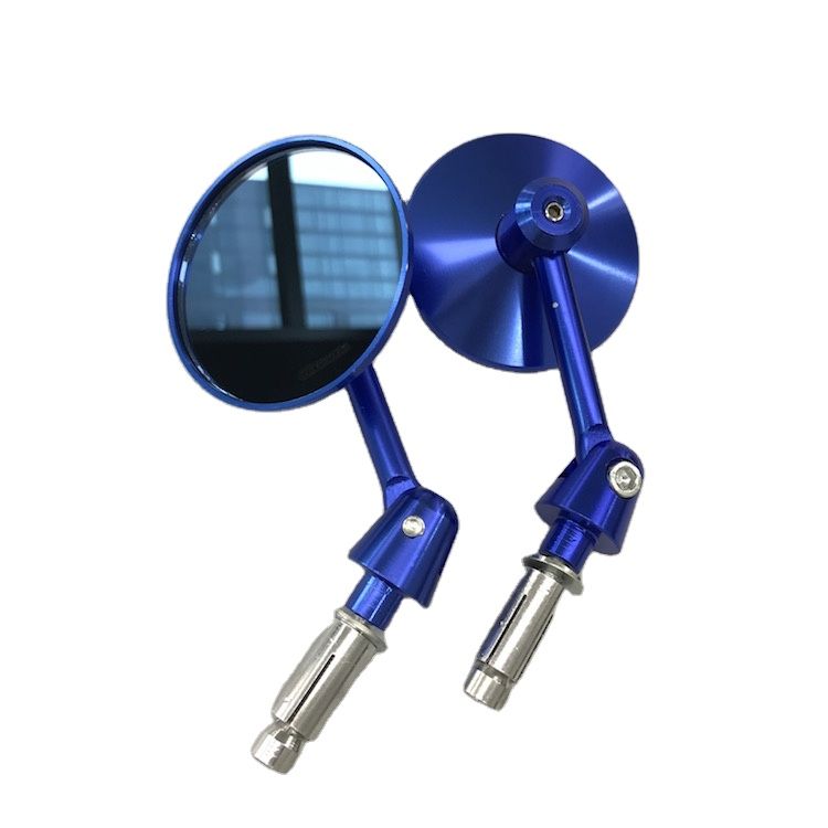 Blue Modified Motorcycle View Mirrors for Mr23