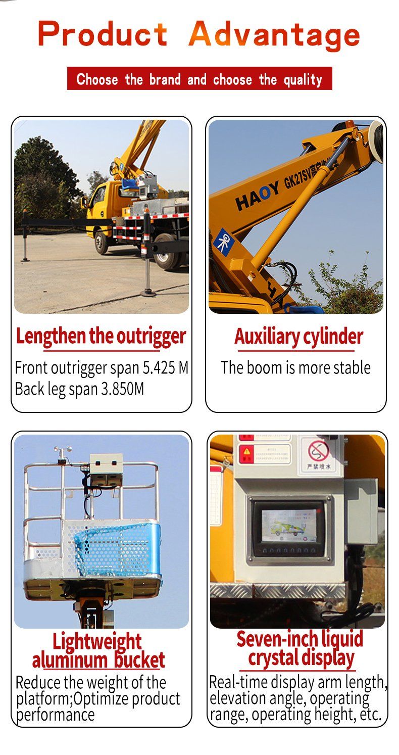 23m Working Height Aerial Work Truck for High Altitude Operation on Sale