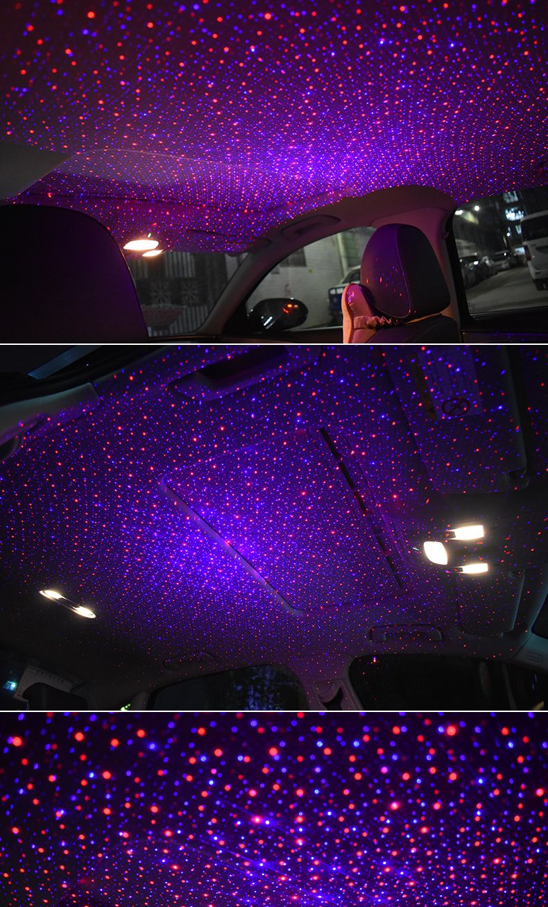 Decorative RGB LED Interior Car Lights Remote Control USB Port Atmosphere Car Light