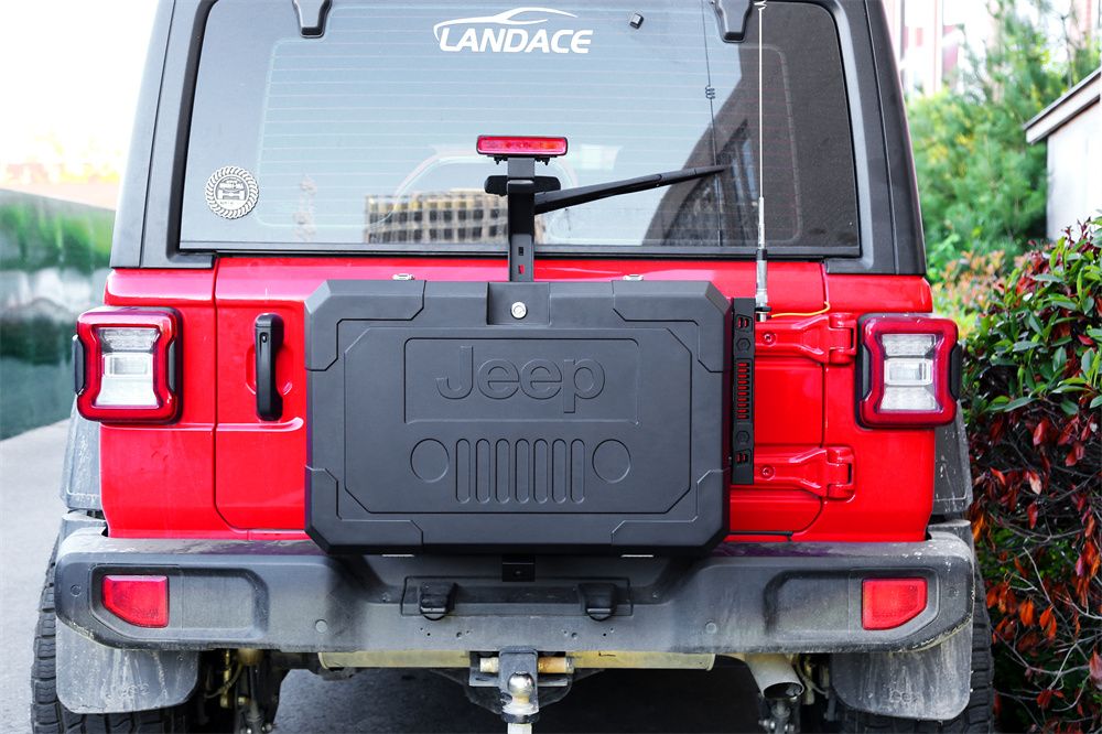 Jeep Wrangler Exterior Accessories 4X4 off-Road Vehicle Parts and Accessories Aluminum Alloy Tail Gate Storage Box for