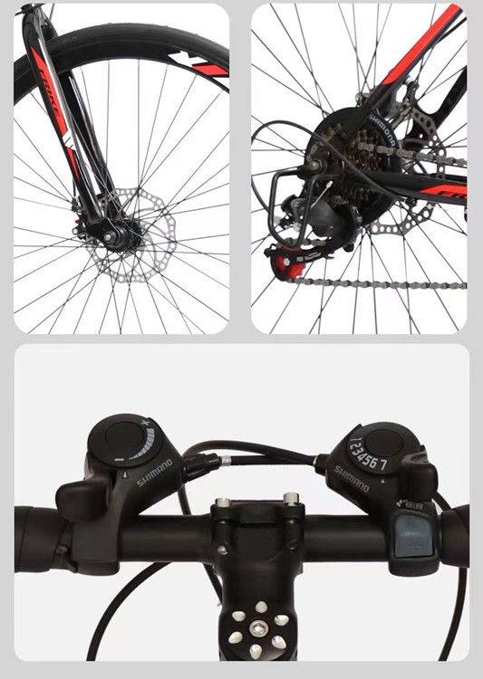 High Quality 700c OEM Cheap Best Carbon Steel Frame Road Racing Bike Mountain Bicycle 21 Speed