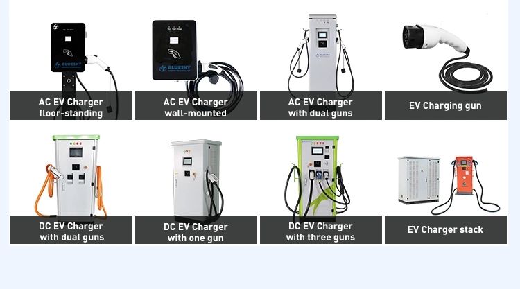 Bluesky 22kw Type 2 Connector Bluetooth Home APP AC EV Charger with Power Cable