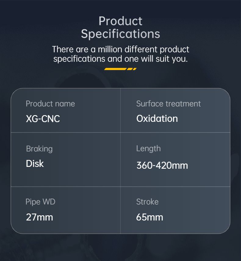 CNC Scooter Front Shock Absorber 27 Core Fork Tube Spring Preload Adjustment