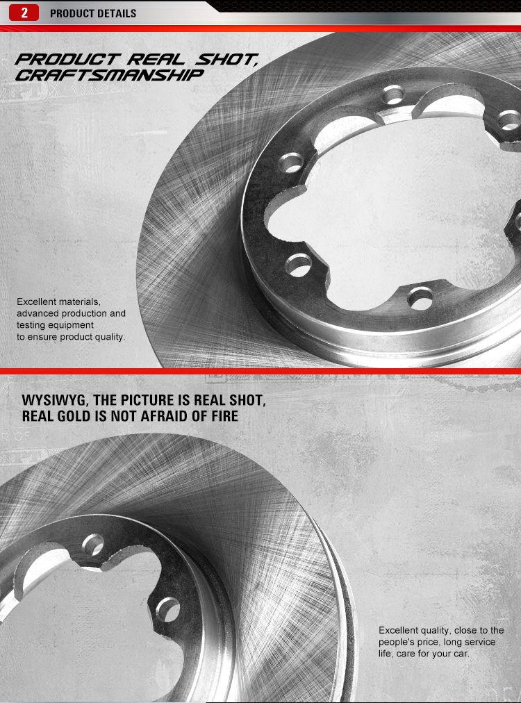 Kingsteel New Brand Auto Spare Parts Guangdong Front Axle Brake Disc for Nissan March 2003 Note 2006 OEM (40206-1HM0A)