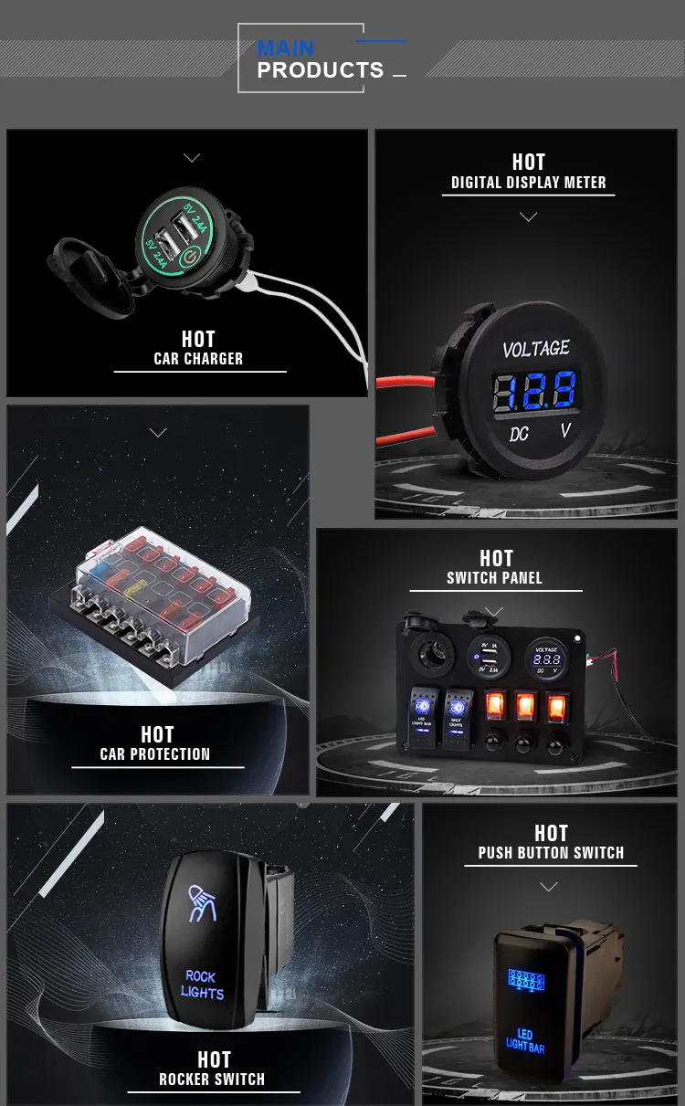 12-24V DC Aluminum Housing 3A + 3A Dual USB Port QC3.0 Car Charger