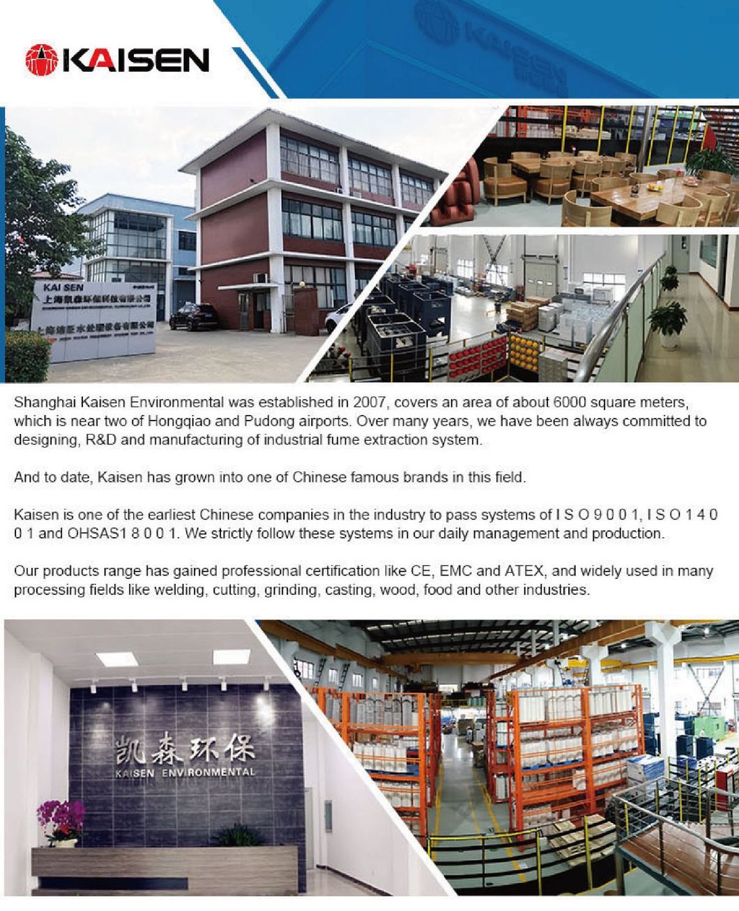 Intelligent PLC Control Central Fume Extractor Dust Removing System