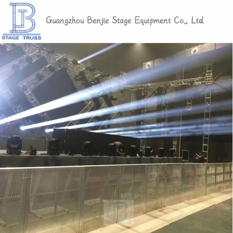 Traffic Safety Fence Aluminum Alloy Mesh Barrier Foldable Guardrailaluminum Alloy Stage Truss