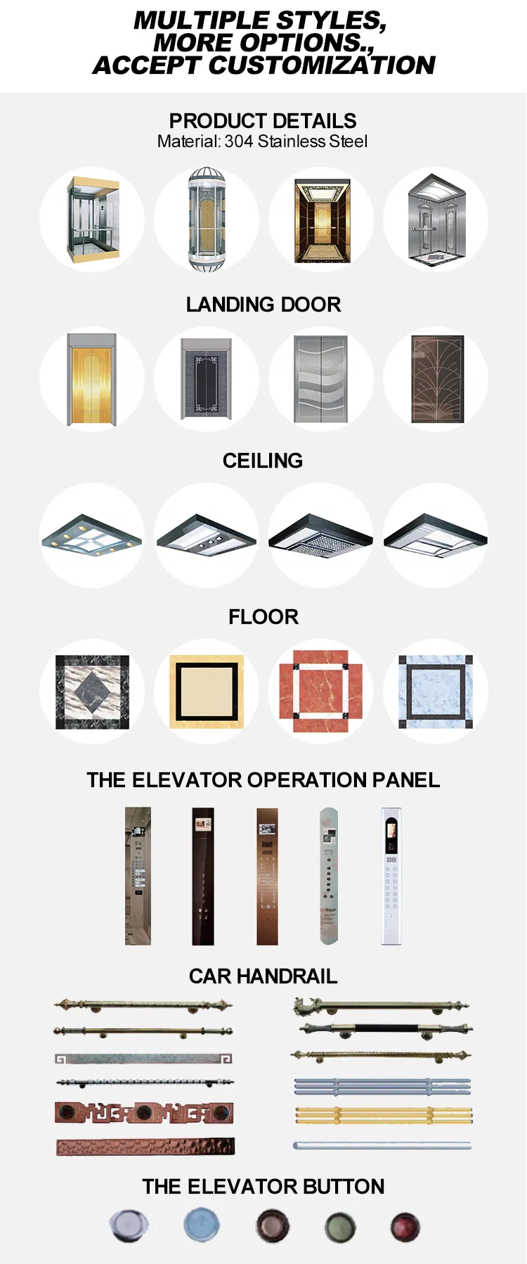 Asia FUJI Vvvf Passenger Small Home Elevator with Good Price