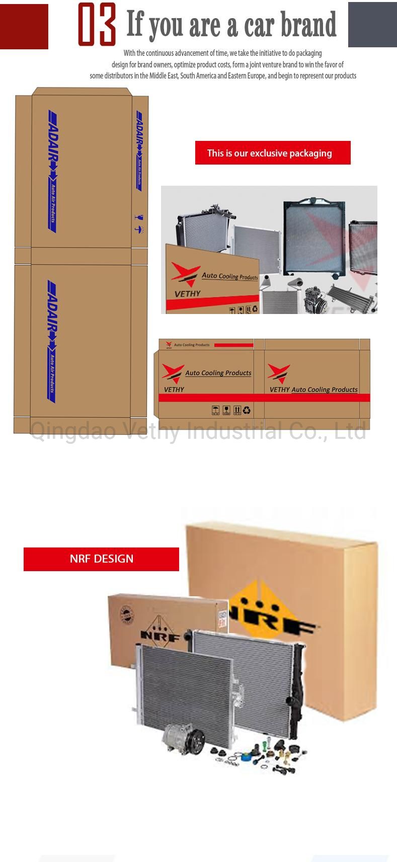 Factory Direct Auto AC Condenser OE 9531064j00 by Suzuki Grand Vitara 05-15 Car AC Condenser for Air Conditioning System