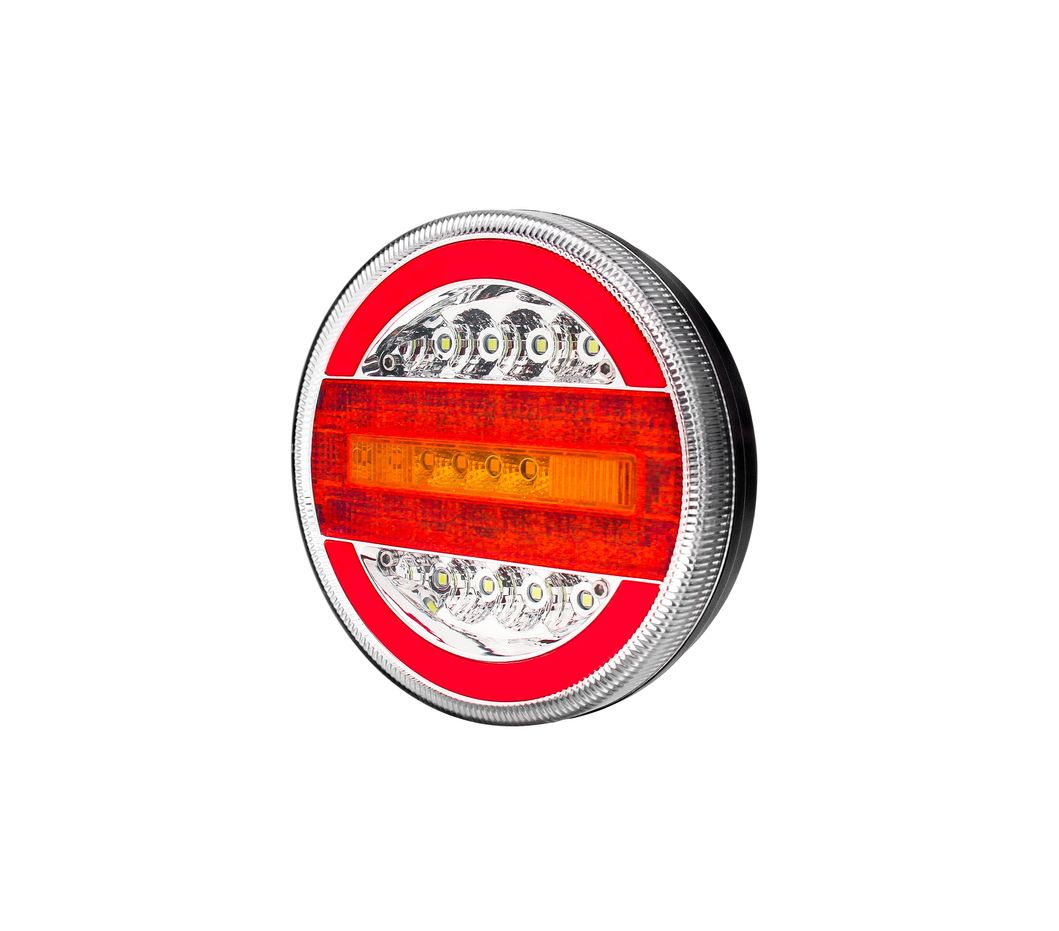 12 V Round LED Tail/Rear Position, Stop, Reverse, Dynamic/ Static DC 10-30V Trailer Lamp Lights