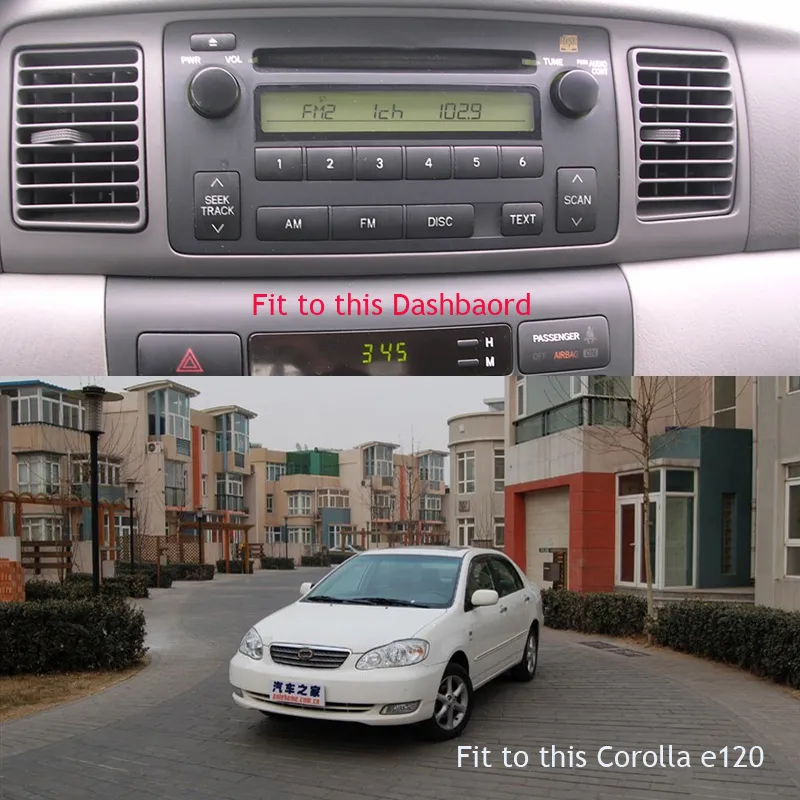 Silverstrong Quad-Core Android 10 2 DIN Double DIN Car DVD GPS for Byd F3/Toyota Corolla E120