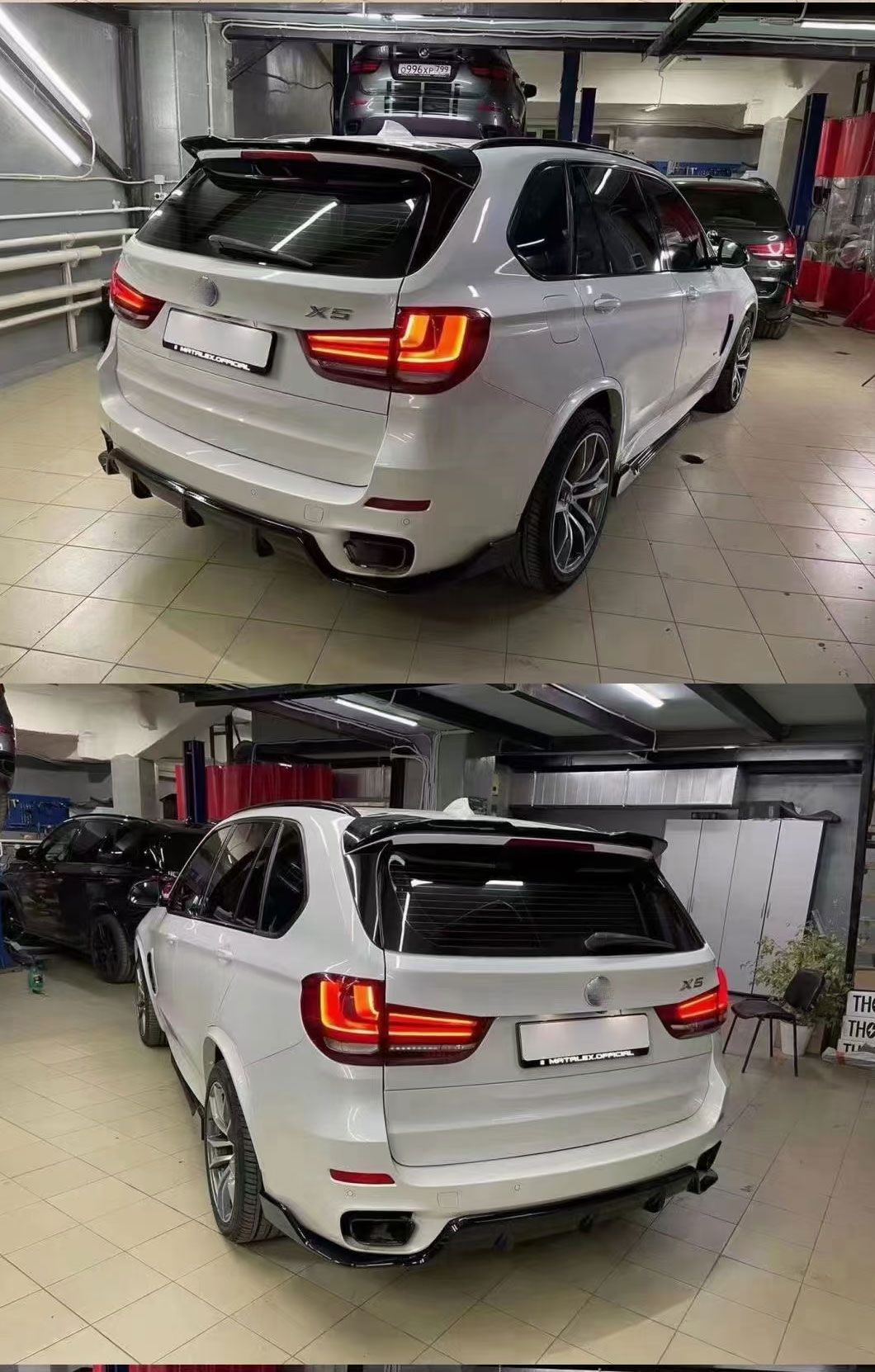 Front Rear Bumper Lip Spoiler for BMW X5 F15 2014-2018 Bodykit