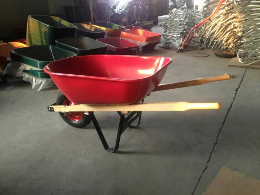 Wheelbarrow with Solid Wheel and Platstic Tray