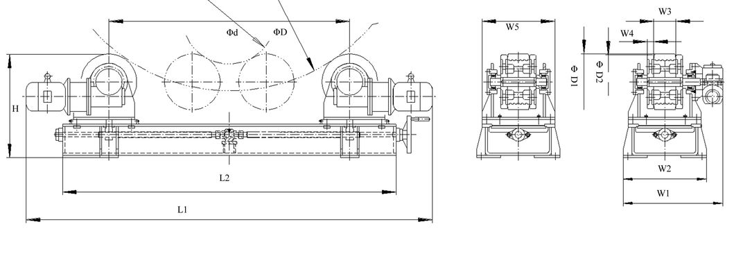 Vessel Roller Turning Rolls Pipe Rotator for Metal Machining