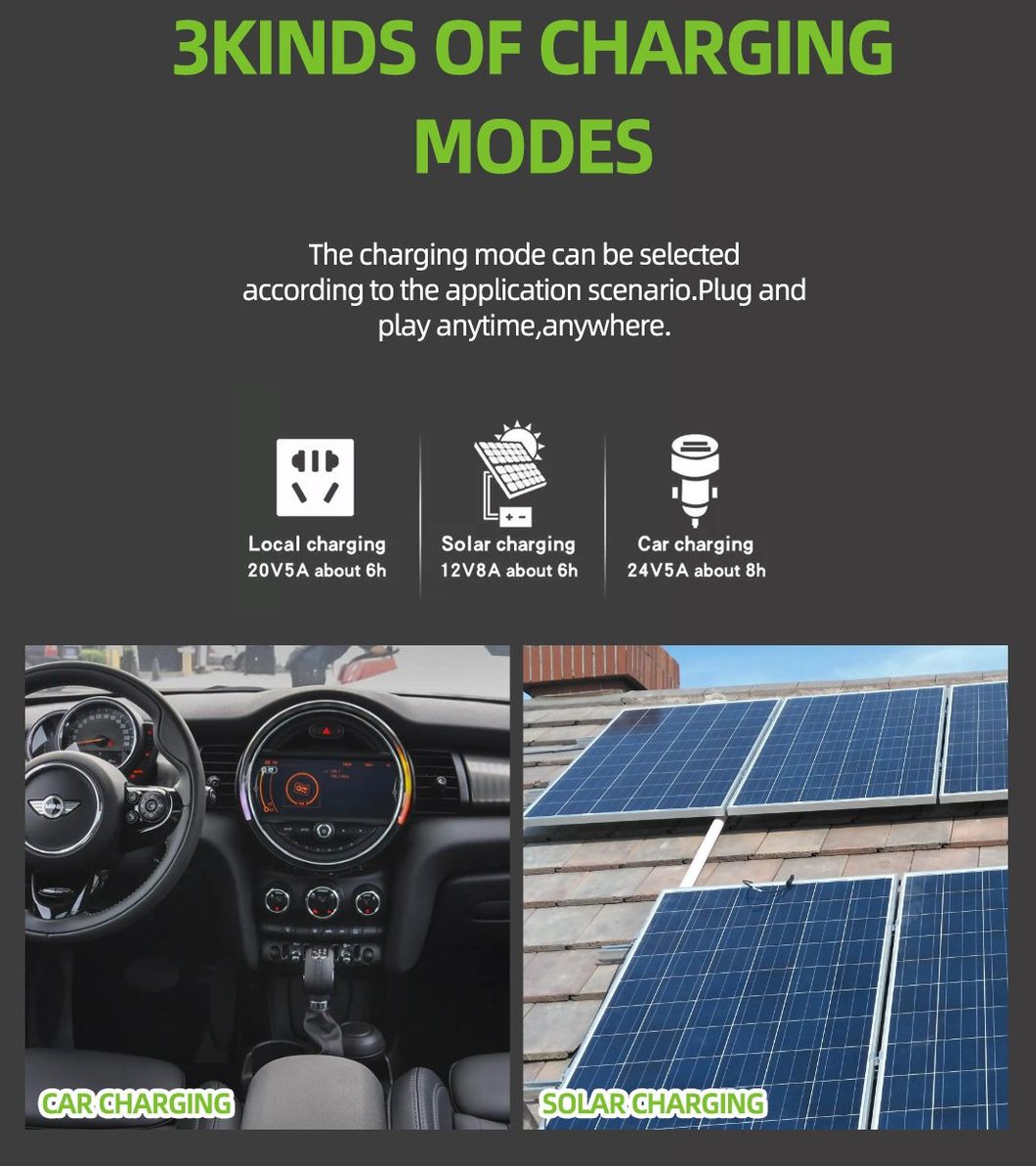 Top Quality Large Capacity AC 220V/110V Power Supply 500W Solar Energy System Power Bank Battery Generator Portable