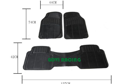 Universal Rubber Car Carpets Floor Mats Skidproof Full Set