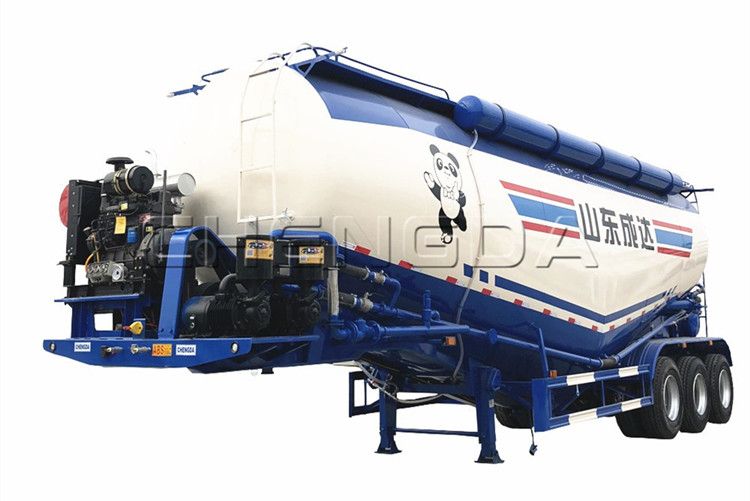 Tri-Axle 45cbm Cement Bulk Tank Truck Semi Trailer