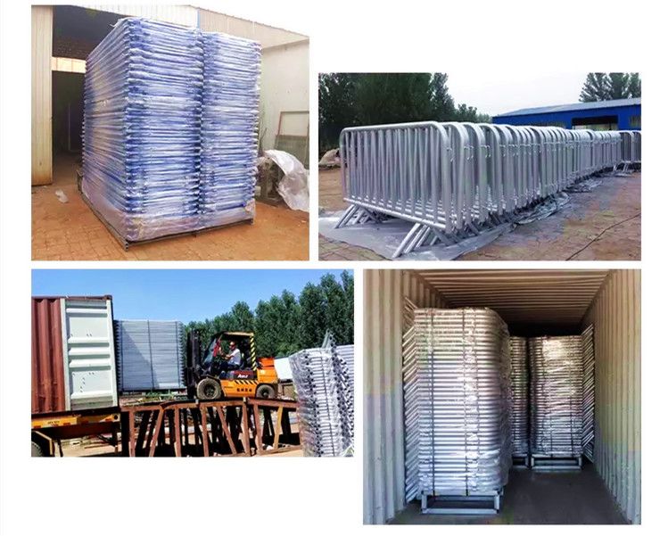 Differnt Color Temporary Traffic Outdoor Crowd Control Steel Road Protection Barriers /Portable Barriers
