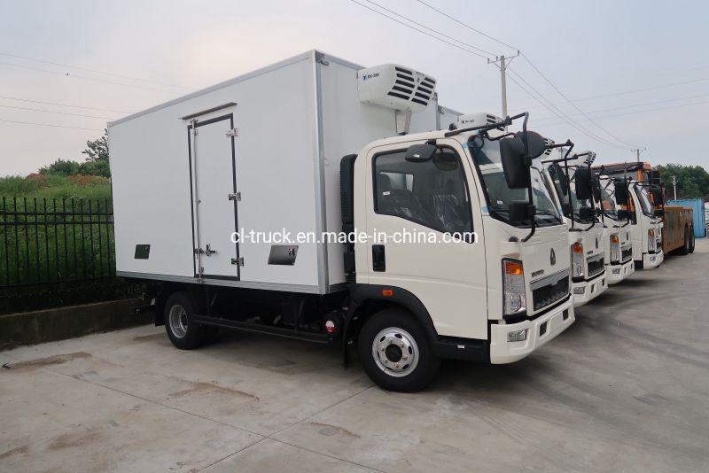 HOWO Foton Right Left Hand Drive Refrigerated Freezer Aumark 6tons 7tons 8tons Refrigerator Truck for Sale