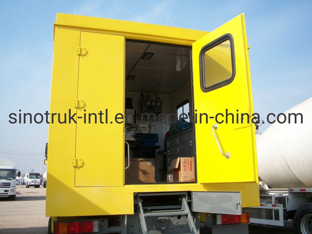 Mobile Workshop Truck HOWO with 4X4 6 Wheels All-Driving Model, Cargo/Van/Dump/Heavy Truck, New or Used Truck, China Vehicle