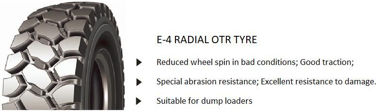 Tianli/Advance/Triangle 14.00r24 E-3 Radial OTR Tire/off The Road Tyres for Dump Trucks