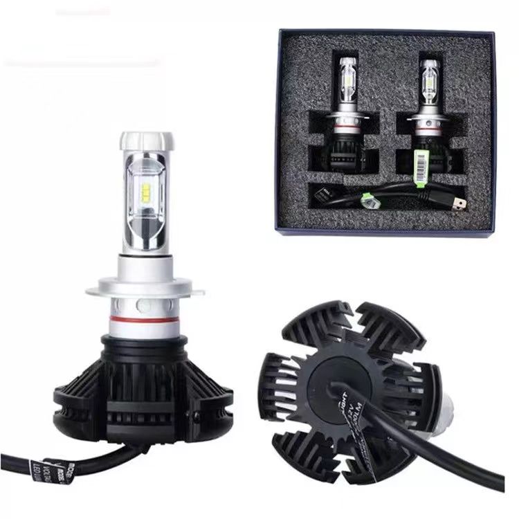 6500K Fan Cooling High Power H4 H7 H11 9005 H1 LED Headlight Bulbs for Car