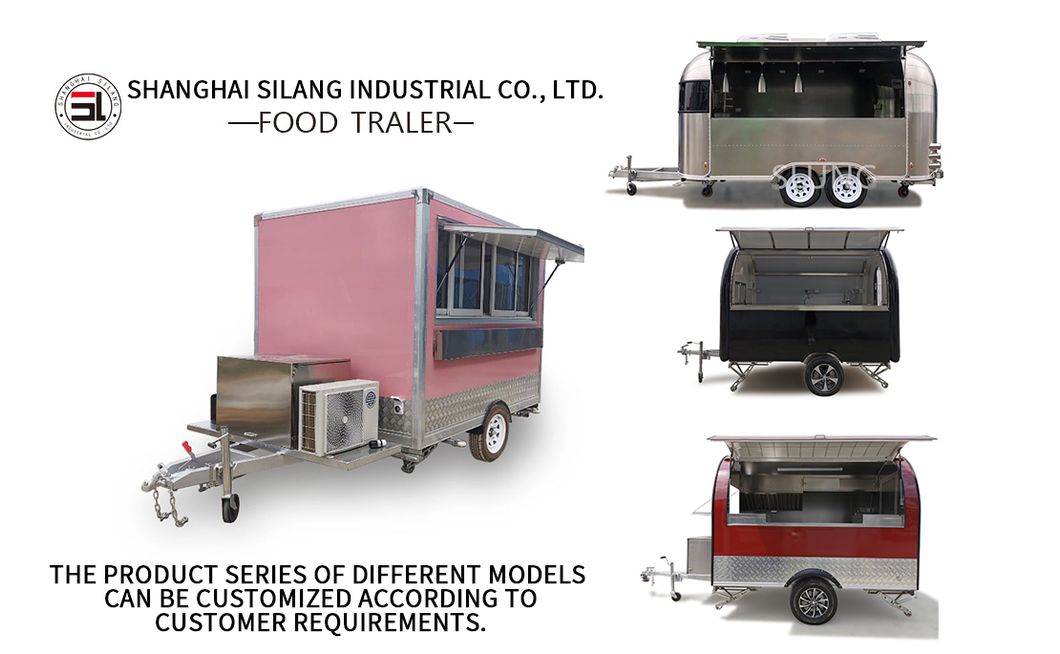 CE Proved Airstream Customized Food Trailer for Cooking Equipment
