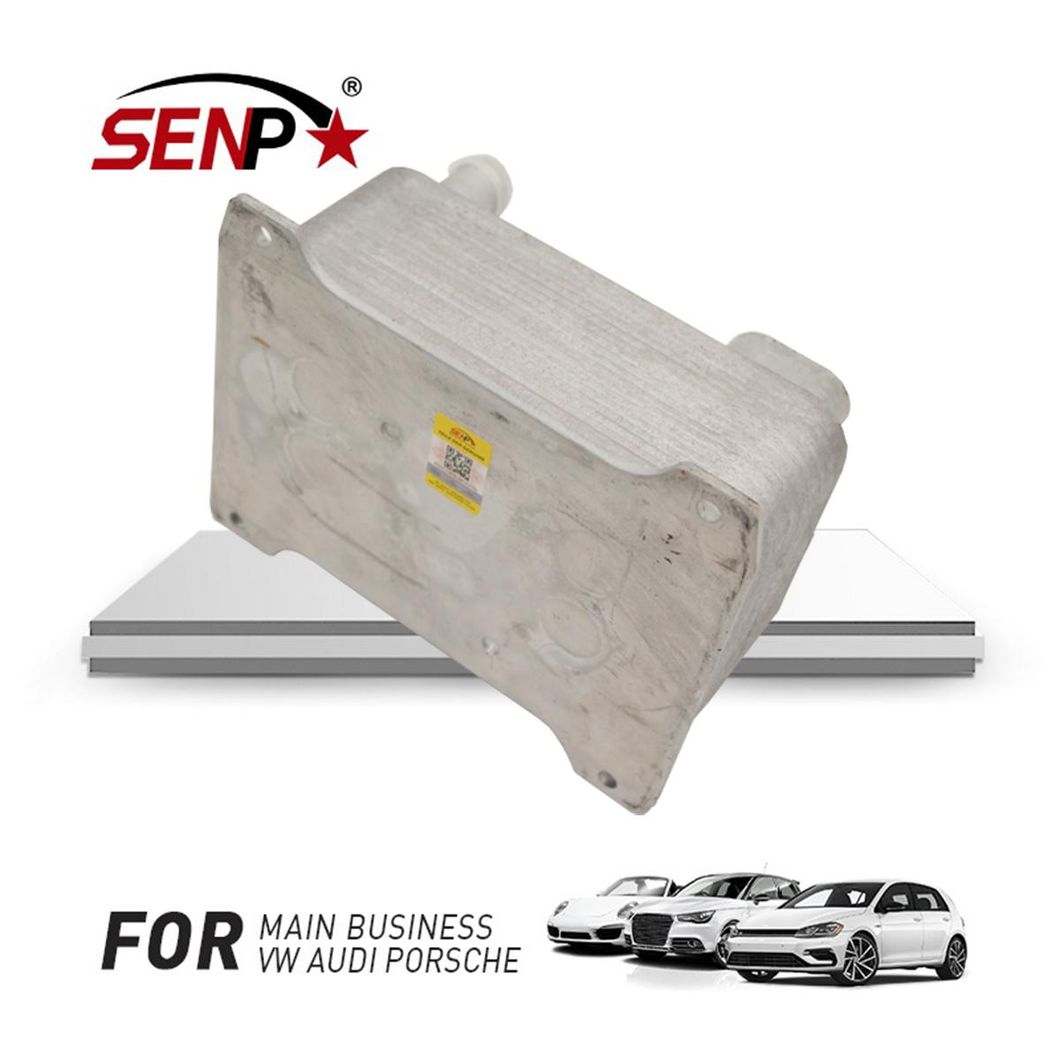 Senpei Auto Parts High Quality Cooling System OEM 4e0 317 021 H Transmission Oil Cooler Fit for VW Audi Phaeton/Passat/A8