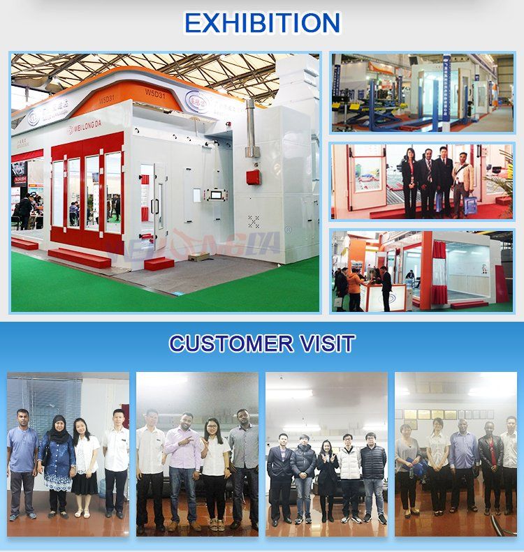 Wld8400 CE Water Based Paint Car Spray Paint Oven/Water Solution Auto Paint Oven Price/Waterborne Car Painting Oven with CE/Infrared Lamp Heating/Diesel Heating