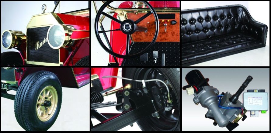 CE Approved Street Legal Cheap 5-Seater Antique Model T Vehicle Retro Electric Classic Car Sightseeing Bus