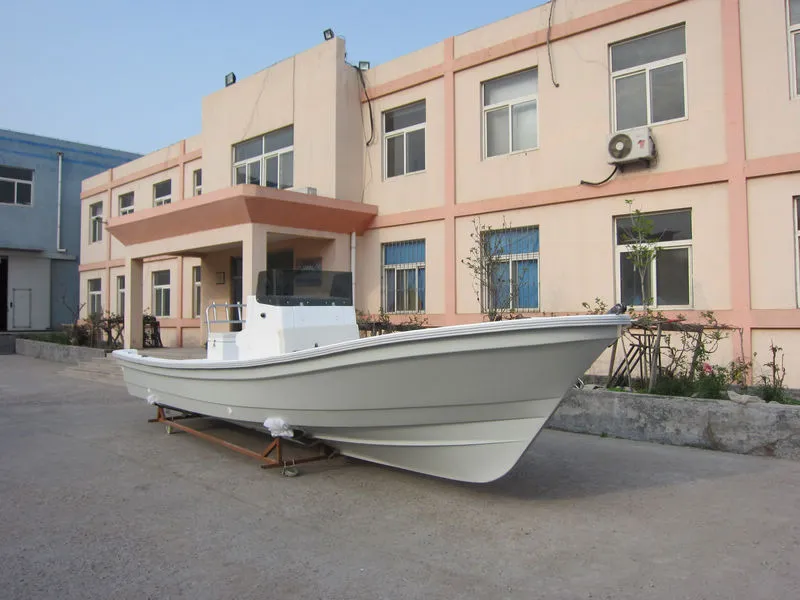 Liya Fiberglass Work Boat Fiberglass Boat Manufacturer 7.6m Fishing Boat