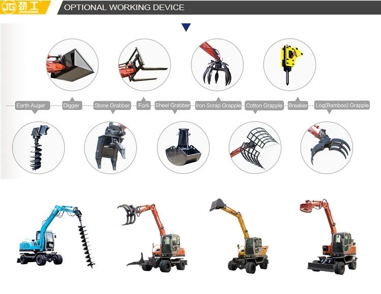 Railway Machine with Sand Screening Bucket Excavator for Sale