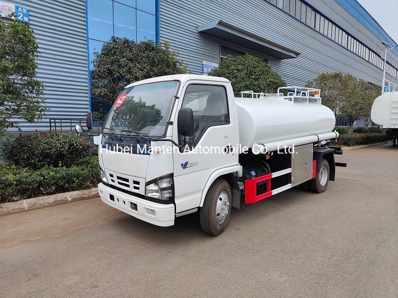 Elf Nkr 98HP SS304 Steel Water Tank Truck Isuzu 4X2 6000liters 6cbm 5m3 Water Bowser for Sale