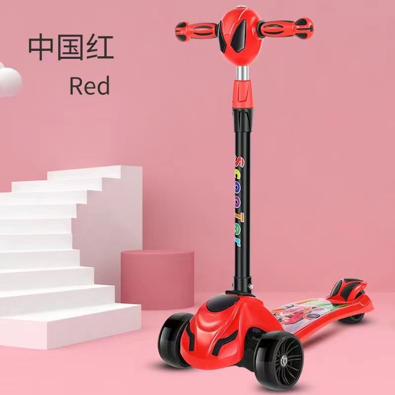 Children&prime; S Three-in-One Skidding Exercise Gift Scooter