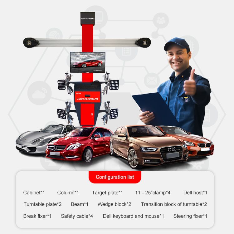 3D Car Wheel Alignment Machine Match Garage 3D Wheel Aligner