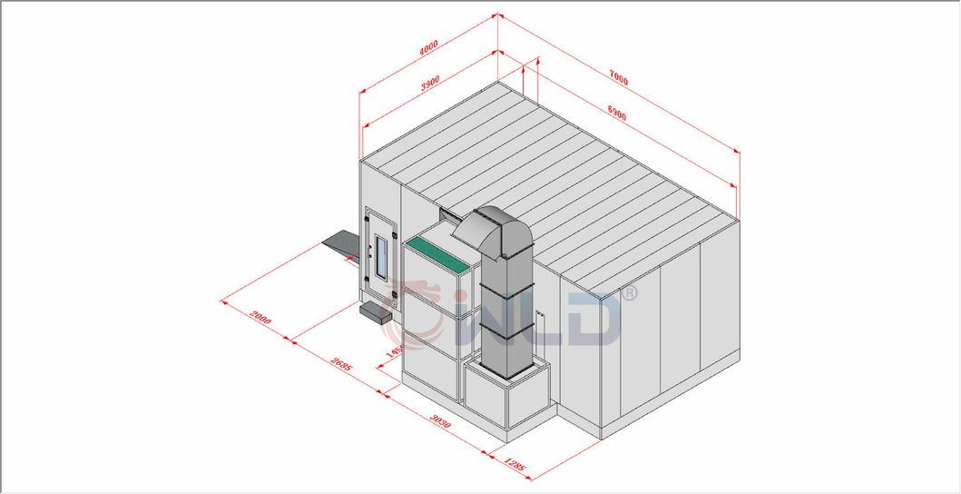 WLD8200(CE) Car paint booth spray booth baking booth painting booth baking booth spray booth painting booth spraying booth baking oven spraying room baking room