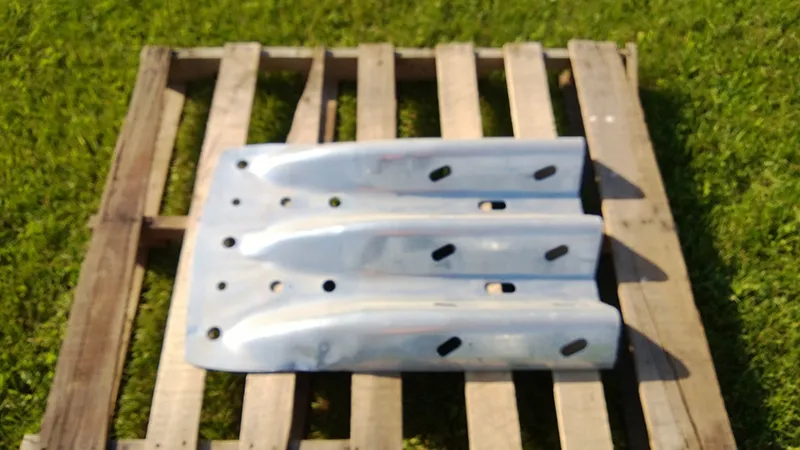 Galvanized Highway Guardrail Terminal Tri Beam Bridge End