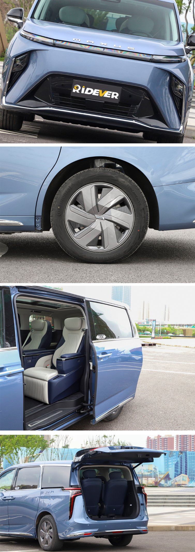 Ridever Saic Maxus Mifa 9 Year 2023 7 Seats Model MPV Electric Vehicles Car for Sale Luxuri Auto Used Vehicle Cars