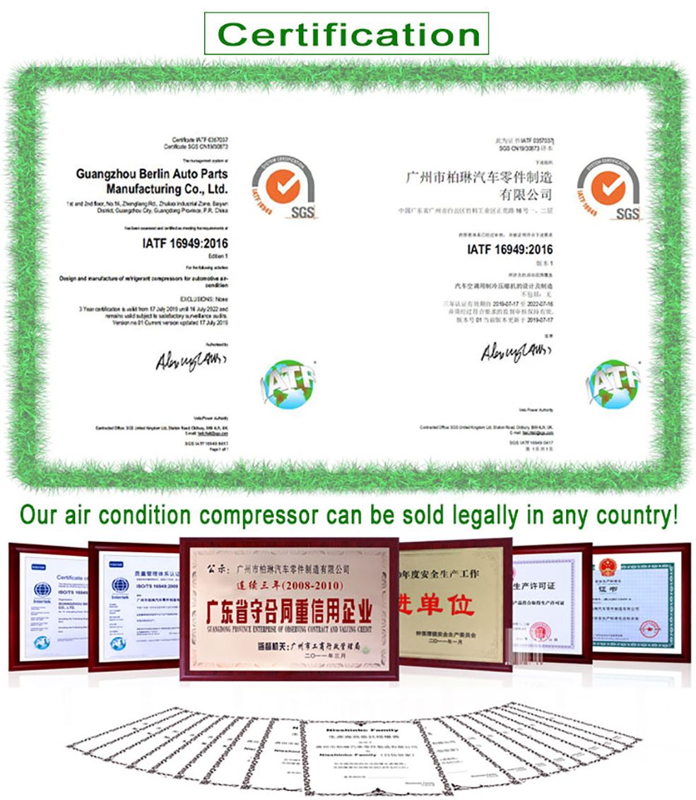 114.5mm PV6 Vs-16e Car Air Conditioner Compressor 97701-4m100 97701-3V110 977014m100 977013V110 for Hyundai Sonata/KIA K5 2.4