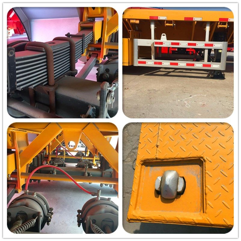 Top Sale 3 Axle 40FT 20FT Flatbed Container Semi Trailer for Sale