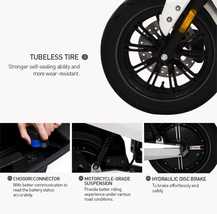 Lvneng EEC 60V3000W Food Delivery Electric Motorcycle Scooter